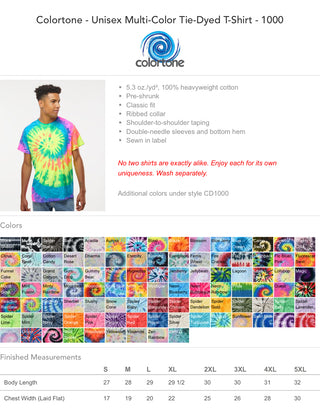 Arched Tie-Dye Tee