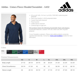 Legacy Adidas® Hoodie
