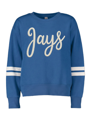Ladies Chenille Varsity Boxy Crewneck