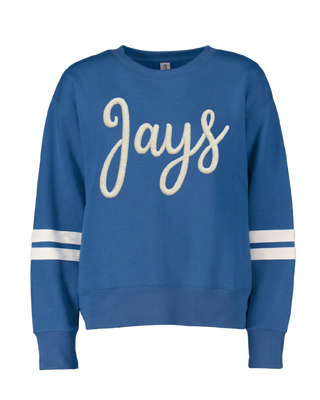 Ladies Chenille Oversized Boxy Crewneck
