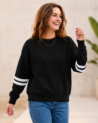 Tradition Ladies Boxy Varsity Crewneck