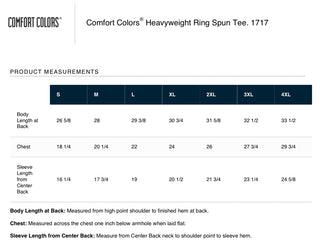Arched Comfort Colors® Tee