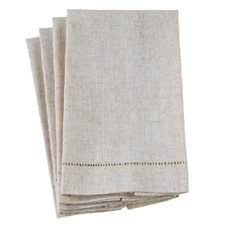 Hemstitch Linen Guest Towel