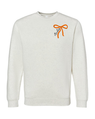 Bow Embroiderede Crewneck