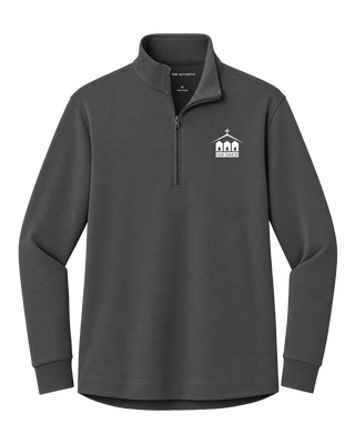 Ladies Double Pique 1/4 Zip