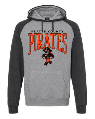 Retro Mascot Colorblock Hoodie