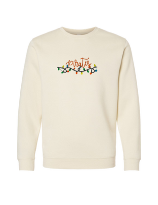 Embroidered Lights Crewneck