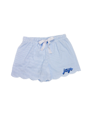 Women's Seersucker Scalloped Shorts