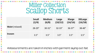 Women's Seersucker Scalloped Shorts
