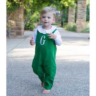Boys Corduroy Longalls + Peter Pan Collar