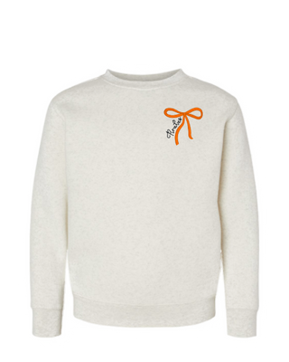 Bow Embroidered Crewneck