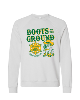 Boot Scootin’ Bulldogs Raglan Crewneck